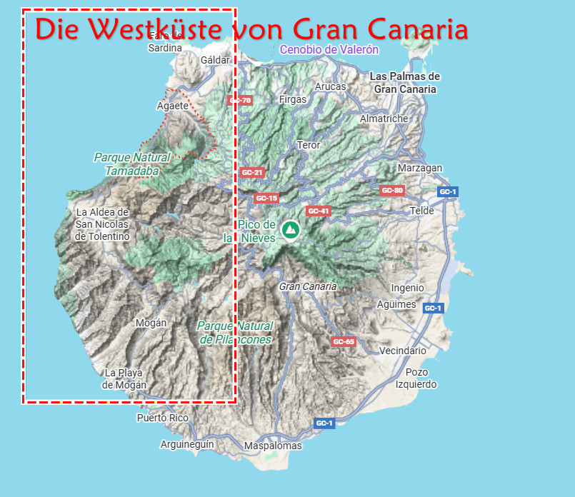 Die Westküste von Gran Canaria