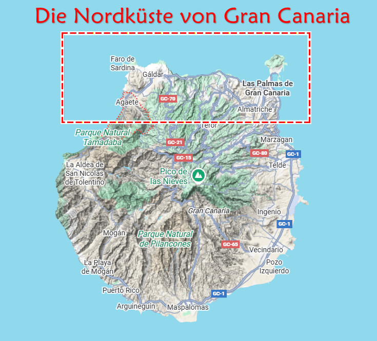 Die Nordküste von Gran Canaria